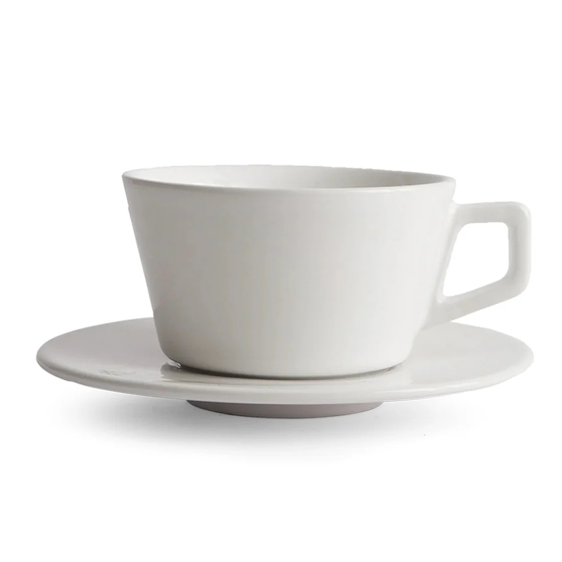 Created Co Angle Latte Cup & Saucer (350ml, 12oz)