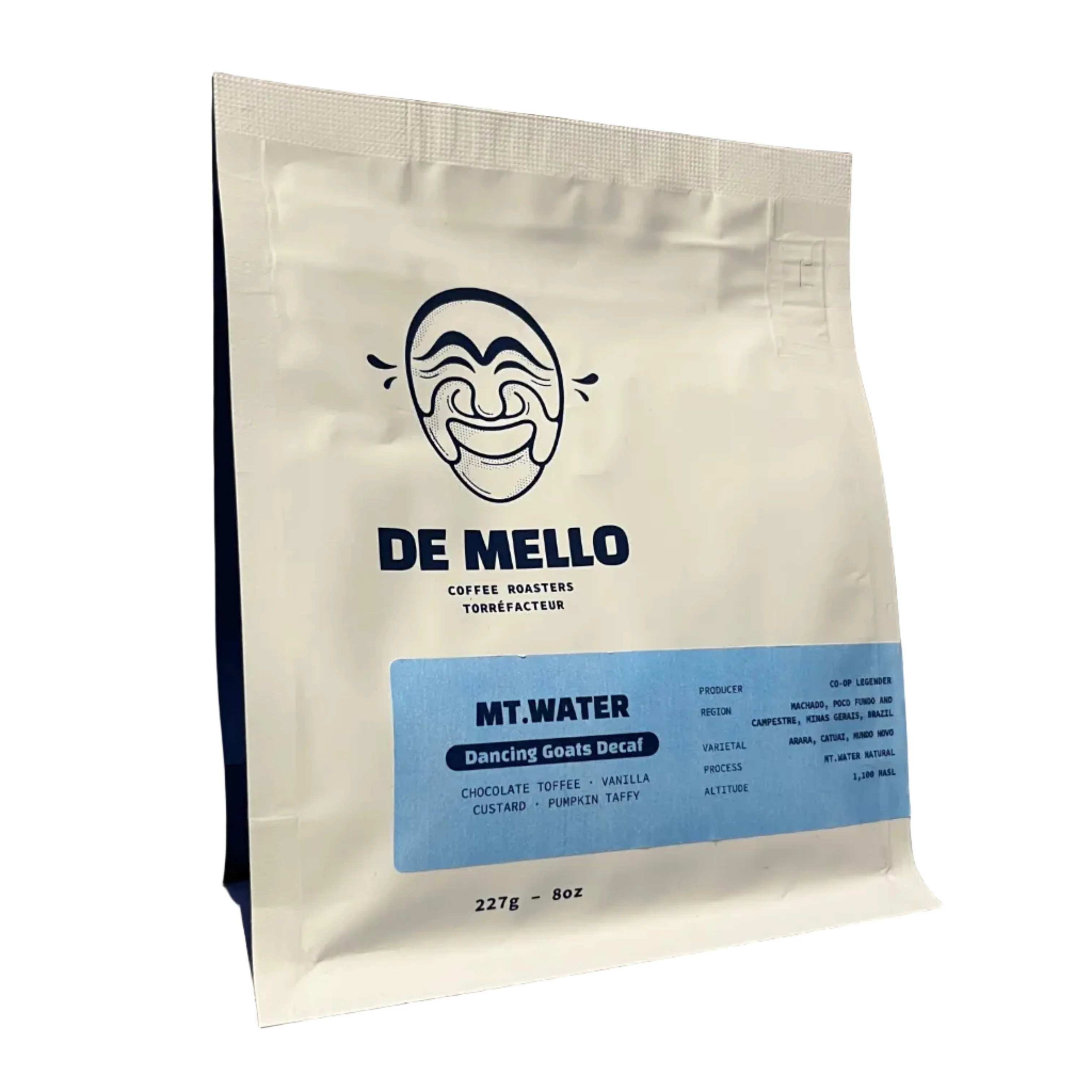 De Mello - Mt. Water Dancing Goats Decaf Coffee Beans