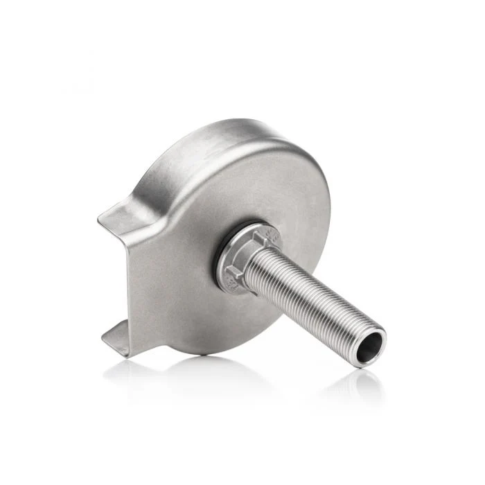 Espresso Parts 4" Round Sink Rinser With Wobble Plate - Image 2