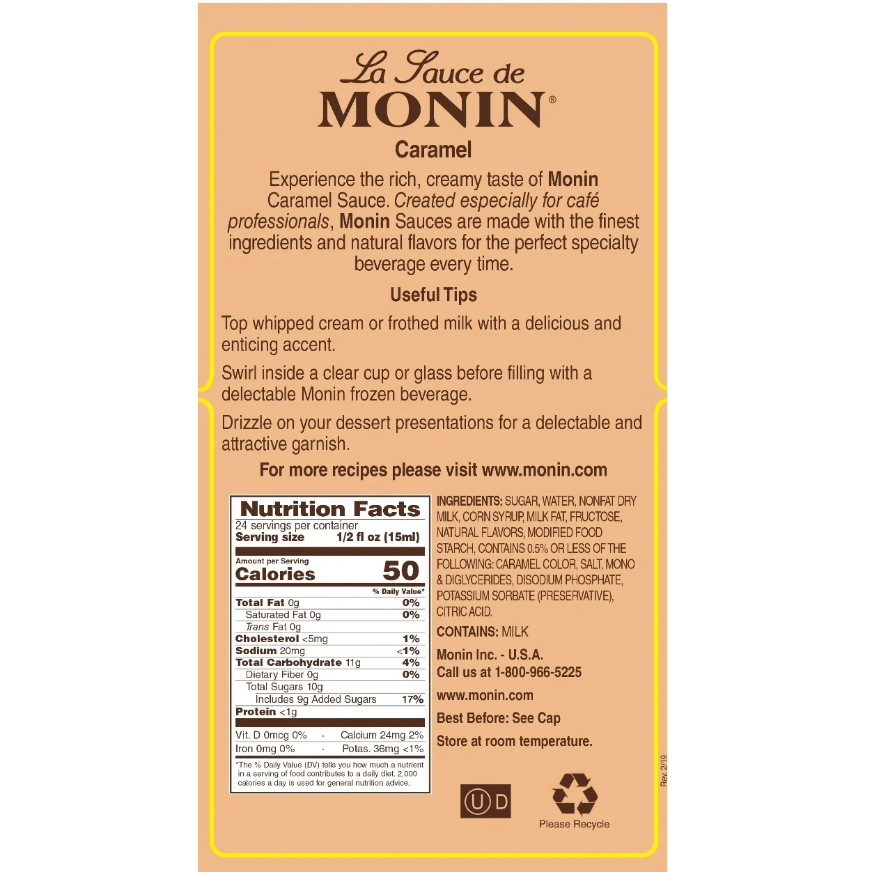 Monin Caramel Sauce - Image 4